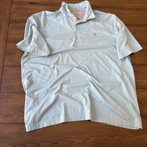 Light Blue/turquoise Men's Polo Shirt - southern shirt